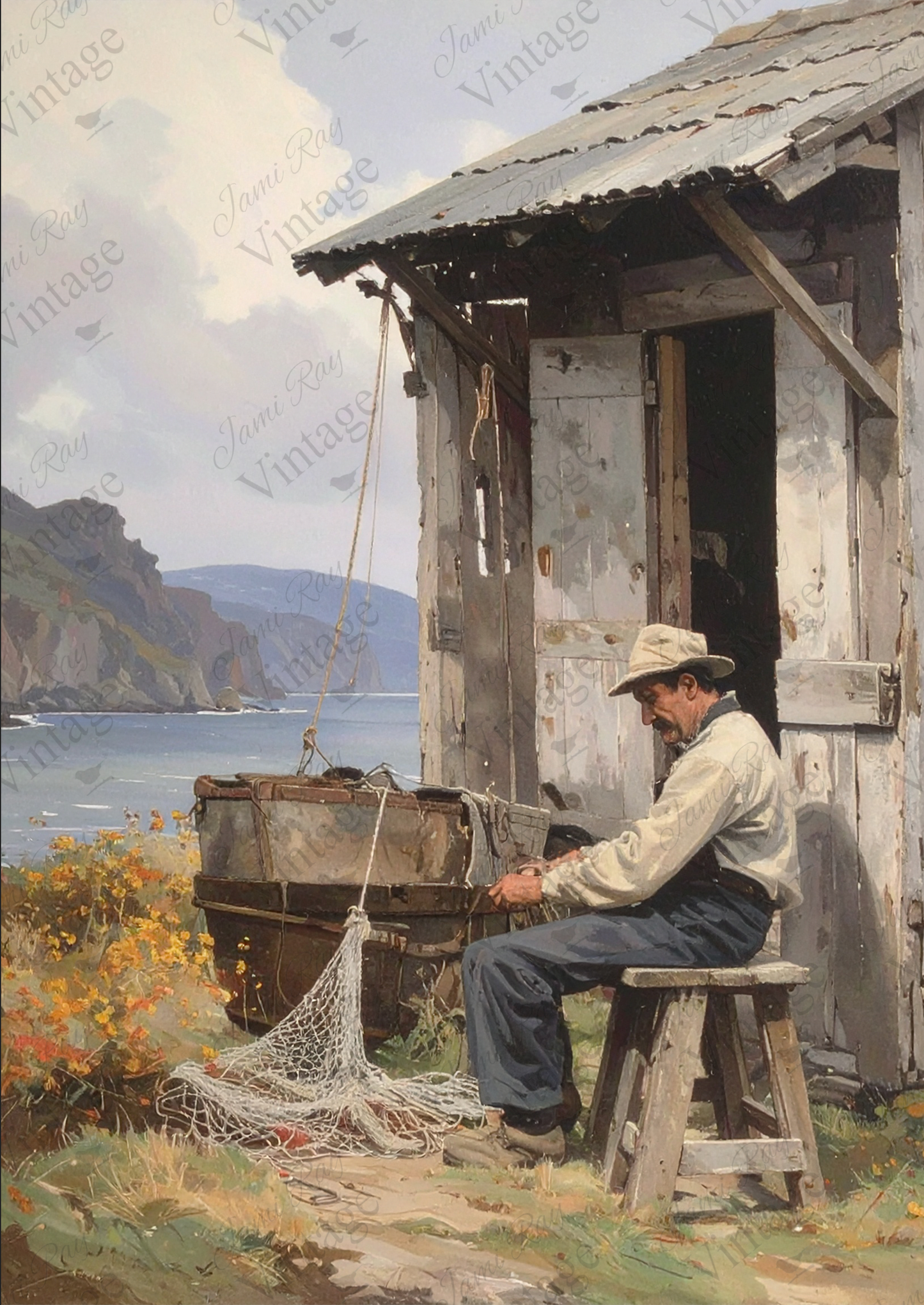 Fisherman Shack | JRV A4 Rice Paper