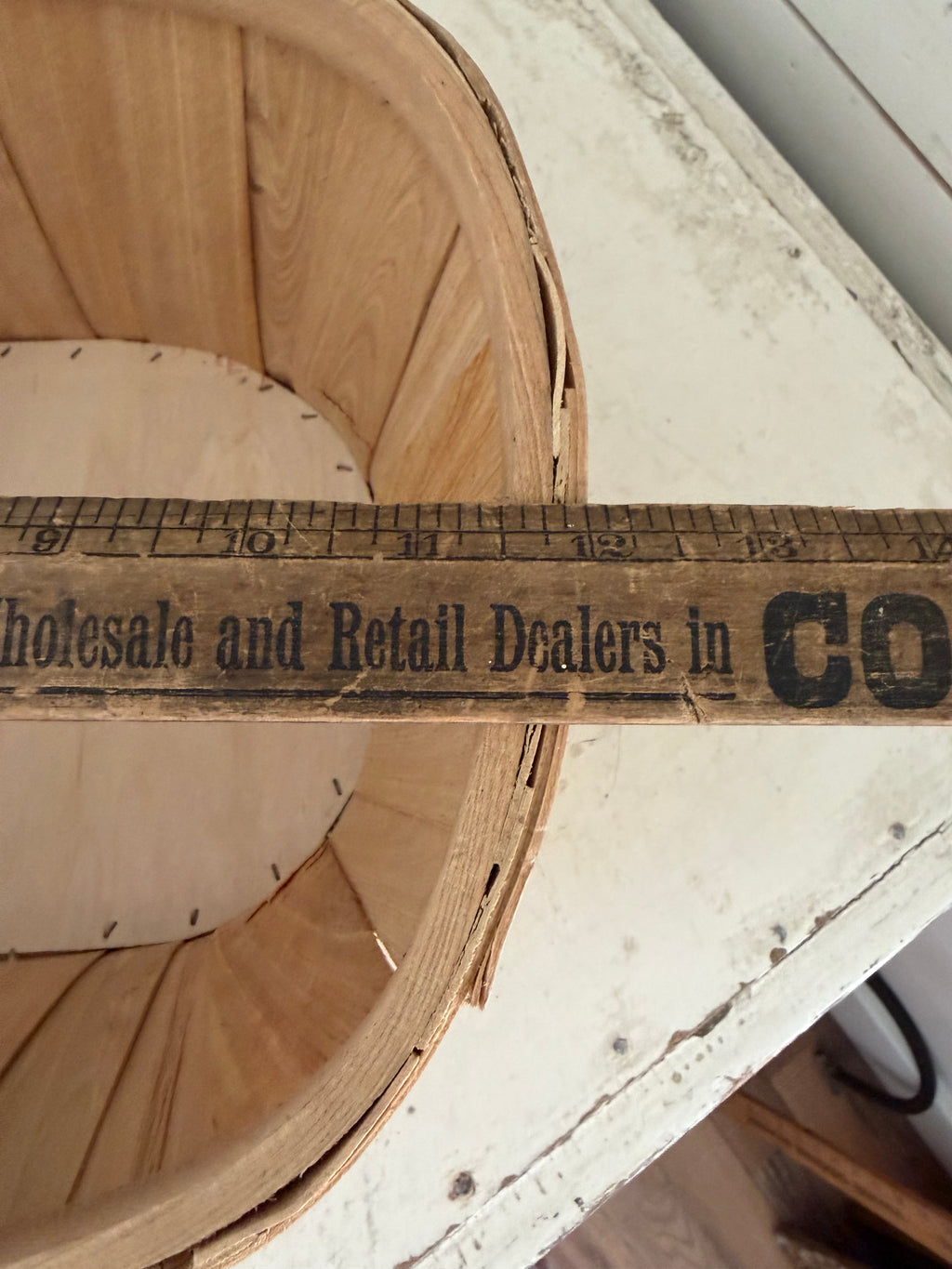 Vintage split wood basket will get makeover