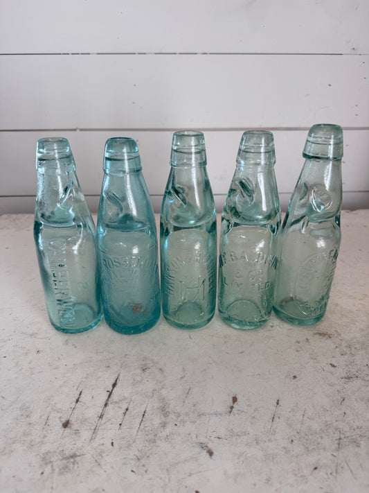 Antique English Soda Bottles - Sold Individually