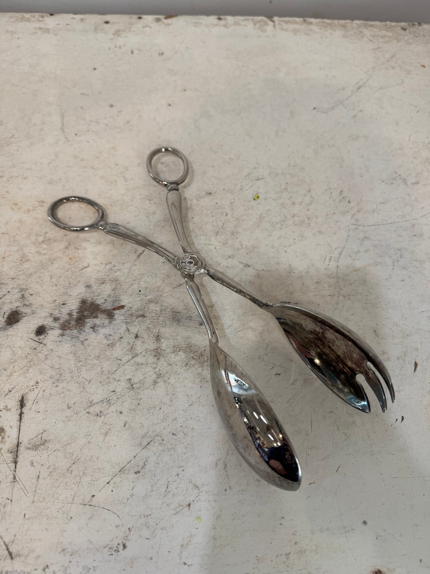 Silver Plated Salad Tongs