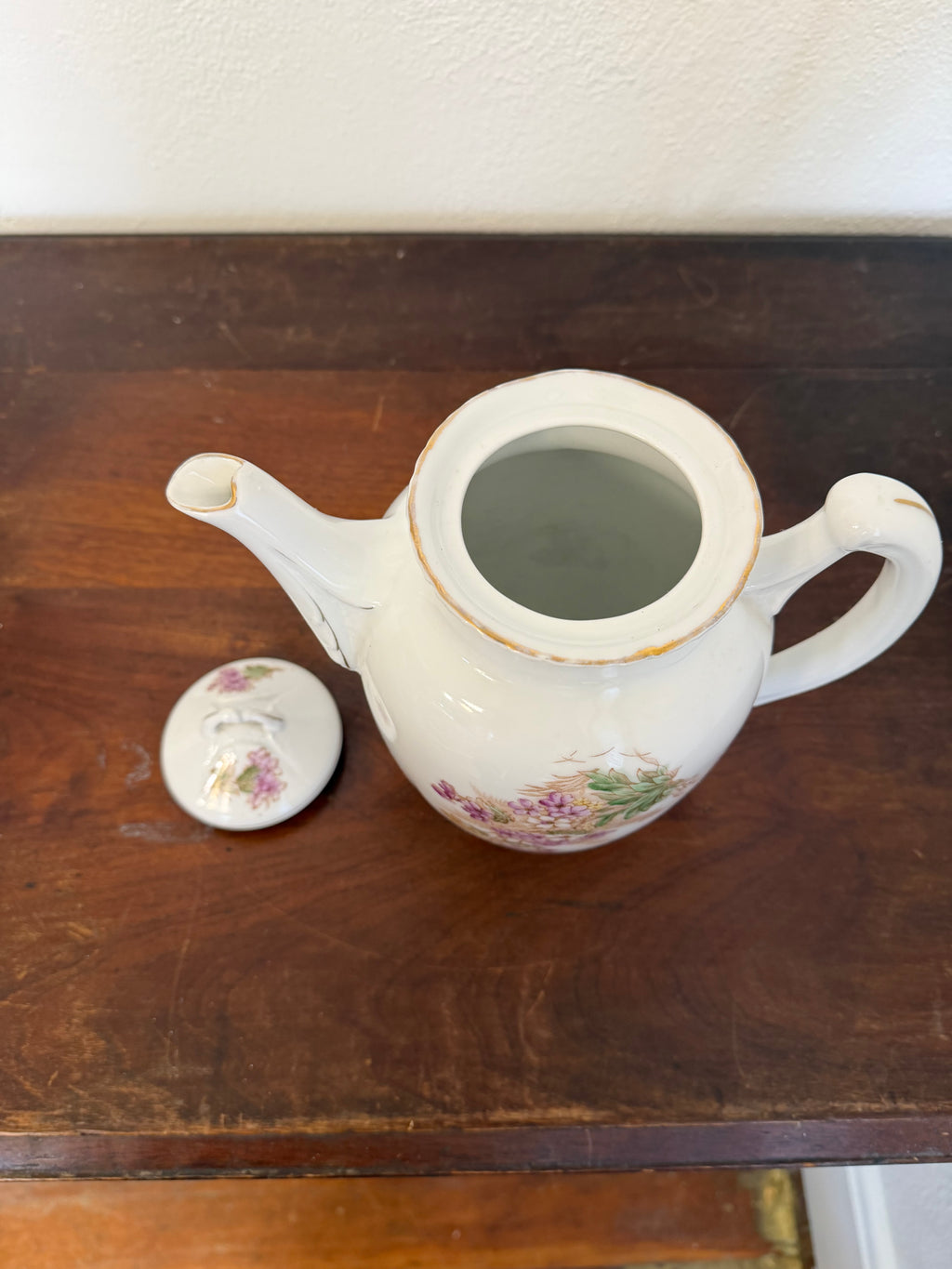 Vintage German Hand Painted Teapot
