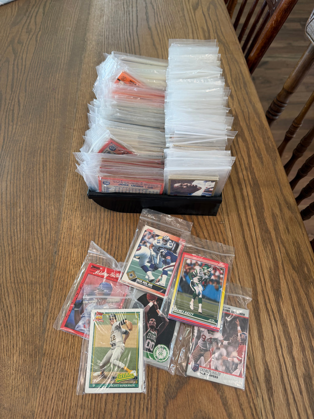 Vintage/ Retro Sport Trading Cards Jack Packs - 8 cards Basketball - Football - Baseball
