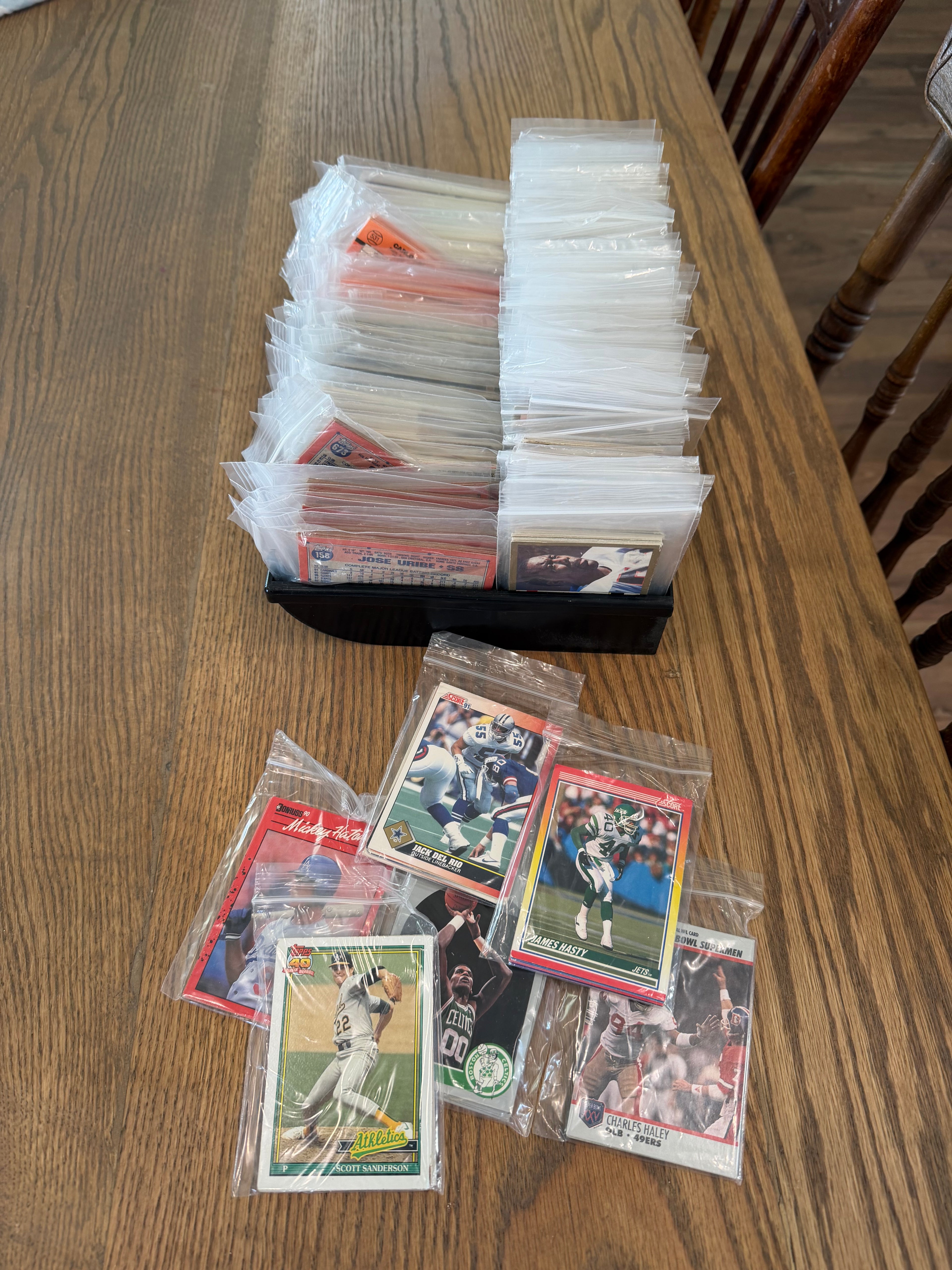 Vintage/ Retro Sport Trading Cards Jack Packs - 8 cards Basketball - Football - Baseball
