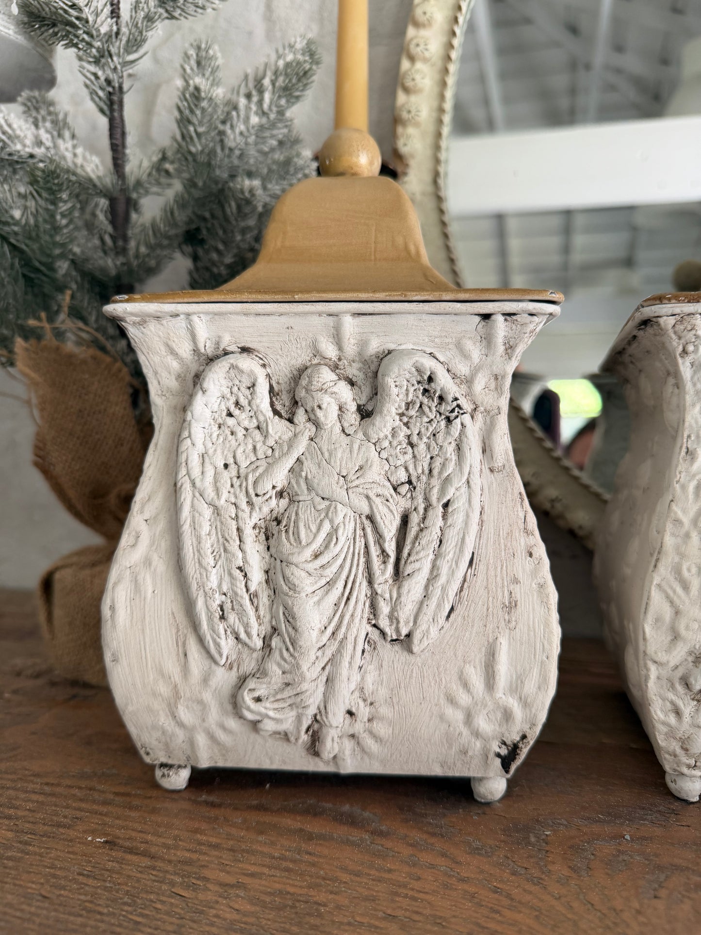 Hand Painted Nativity Canister Set of 3