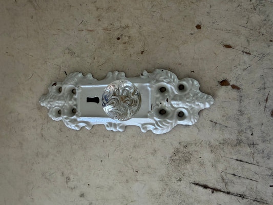 Shabby Chic Cast Iron Coat Hook with Knob