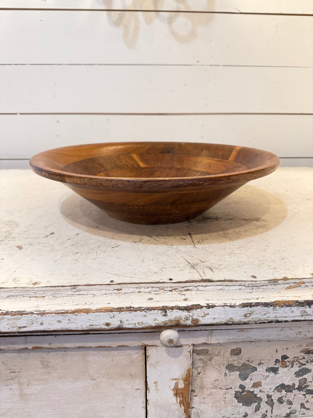 Large wood serving bowl
