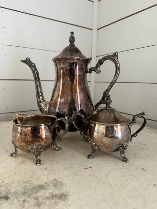 Vintage Silverplate Coffee Pot Set