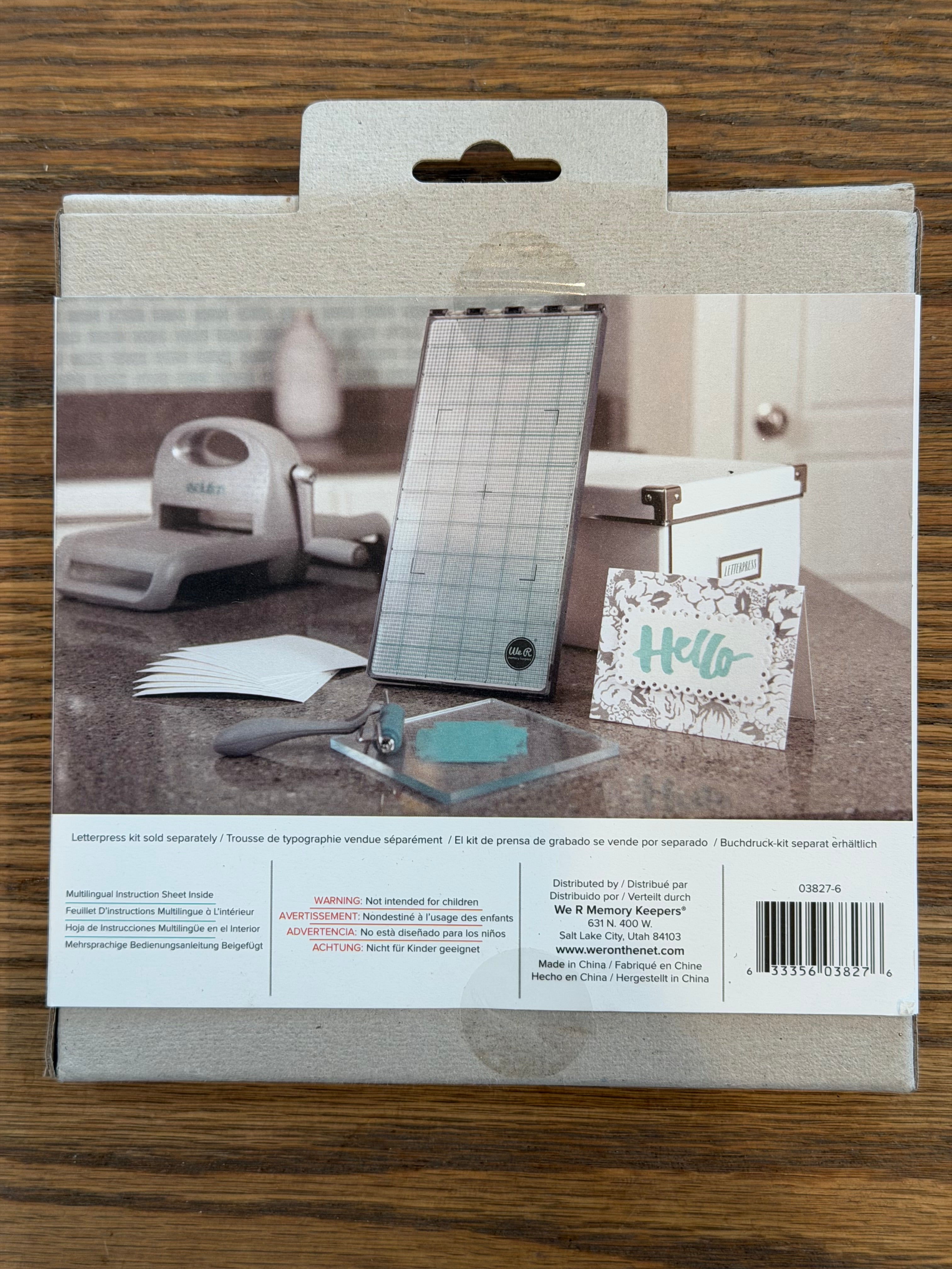 We R Memory Keepers Letter Press Plates - Sold Individually