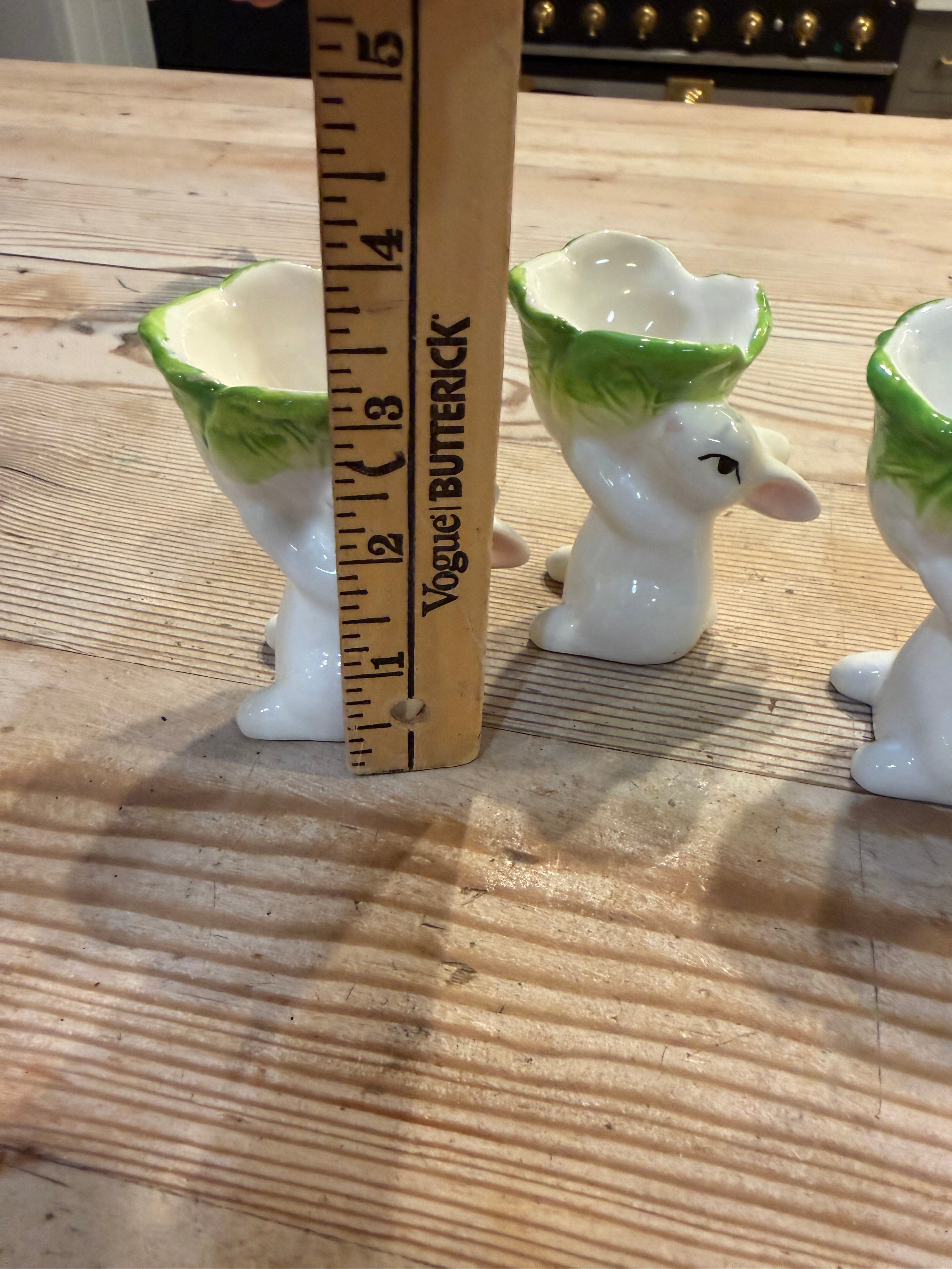 Bunny Cabbageware Egg Holder - Sold Individually