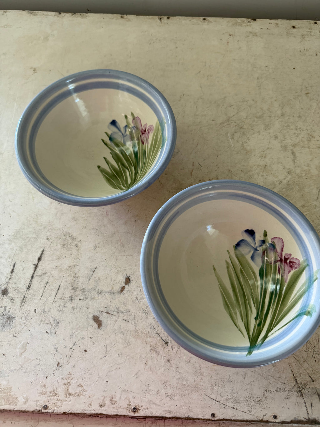 Handpainted pottery studio bowl sold individually