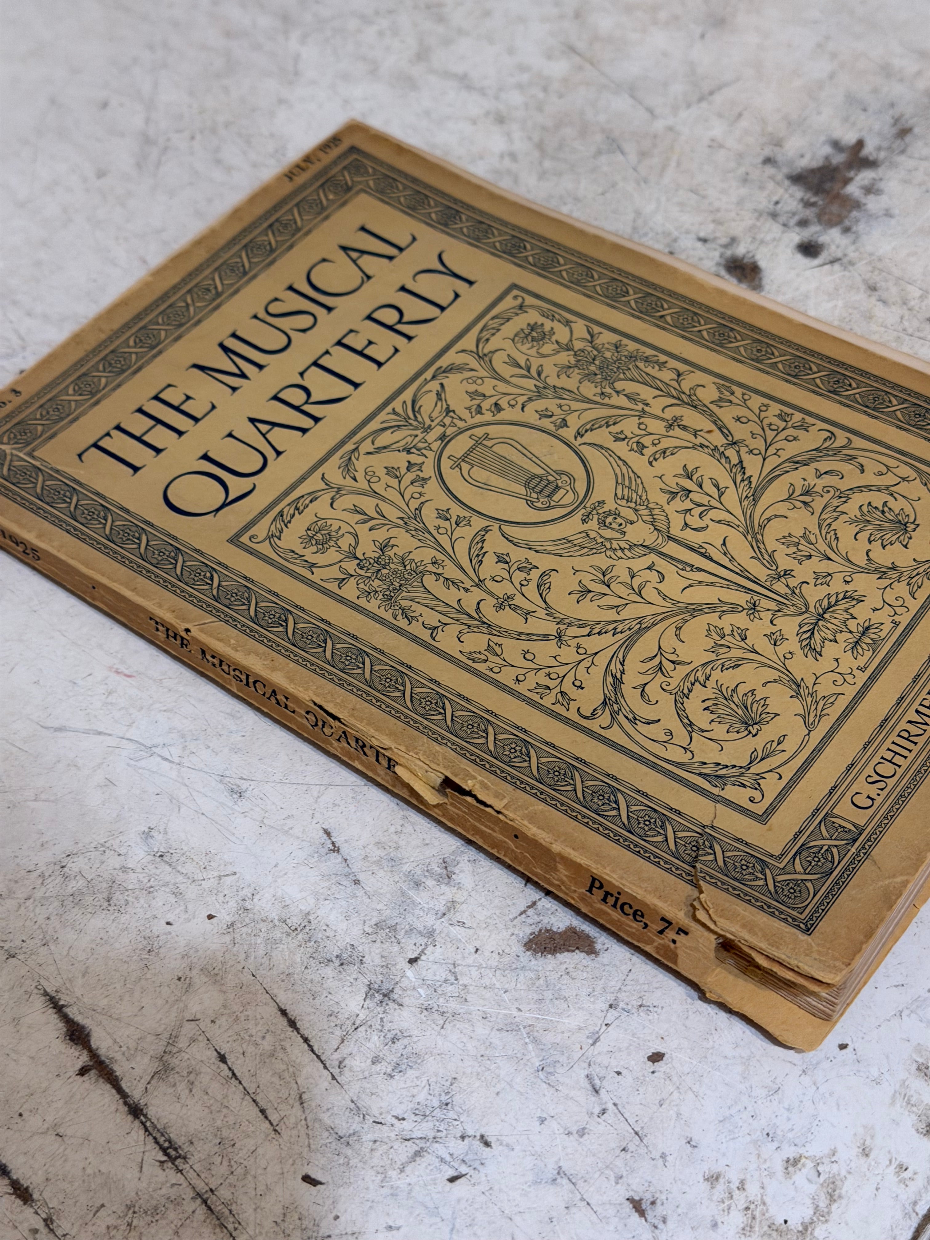 July 1925 issue of The Musical Quarterly published by G. Schirmer, Inc. in New York