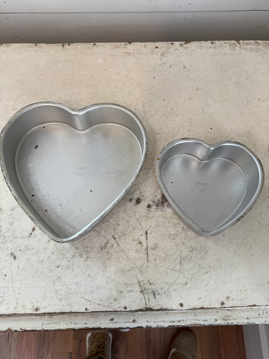 Vintage Wilton Heart Shaped cake Pans Sold Individually