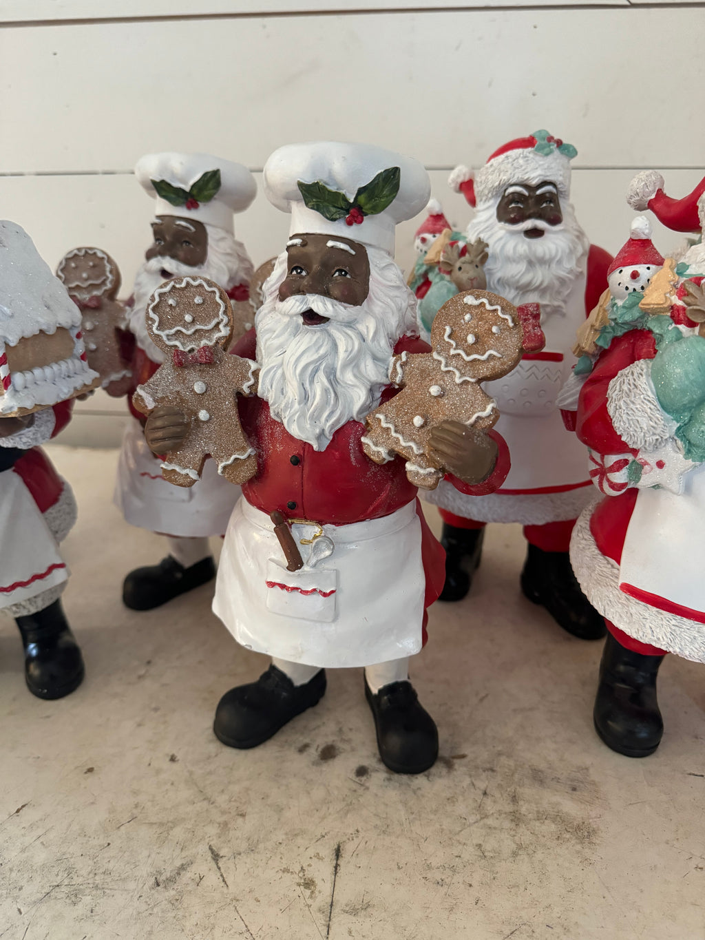 Resin Baking Santas - Sold individually