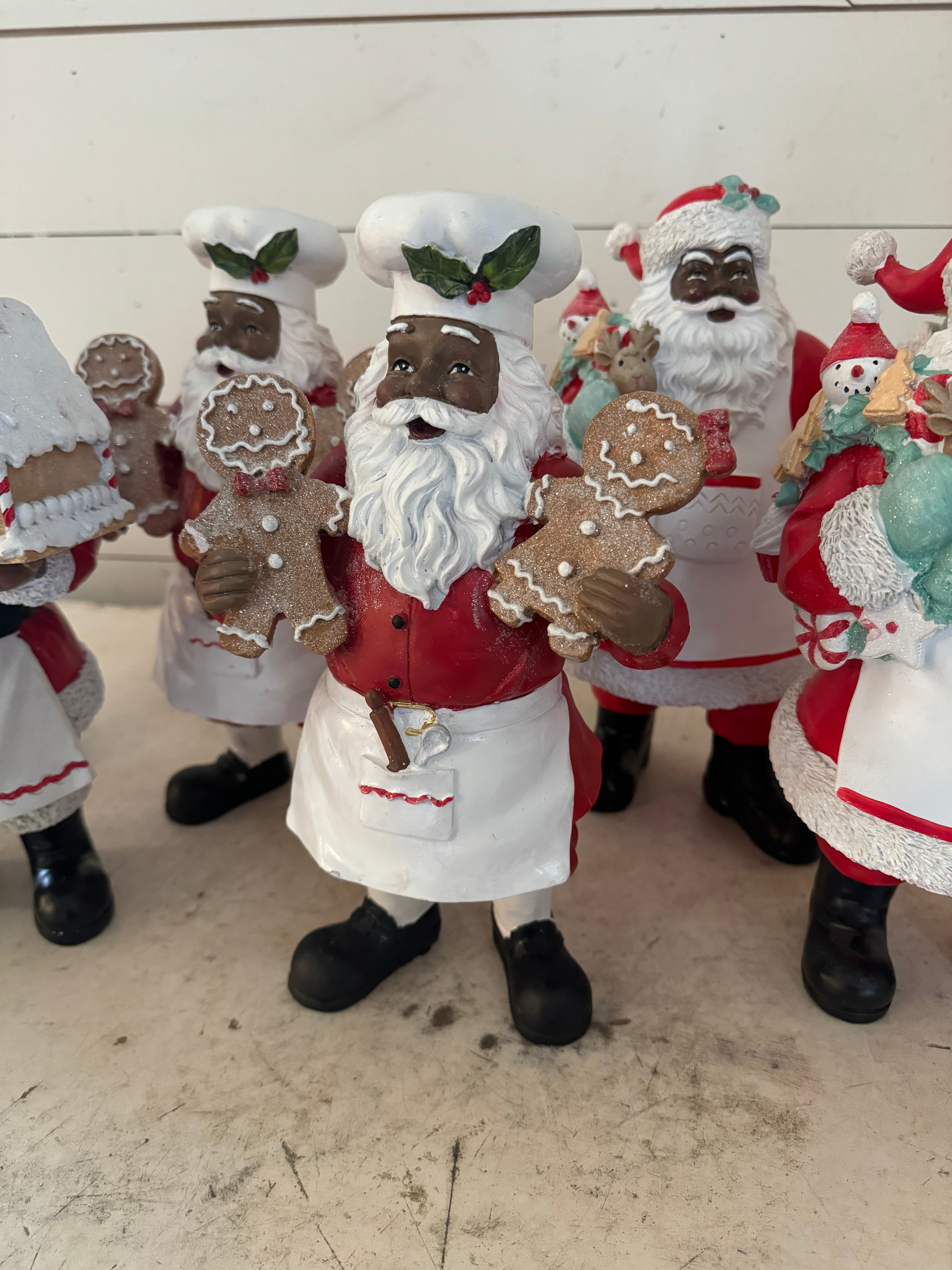 Resin Baking Santas - Sold individually