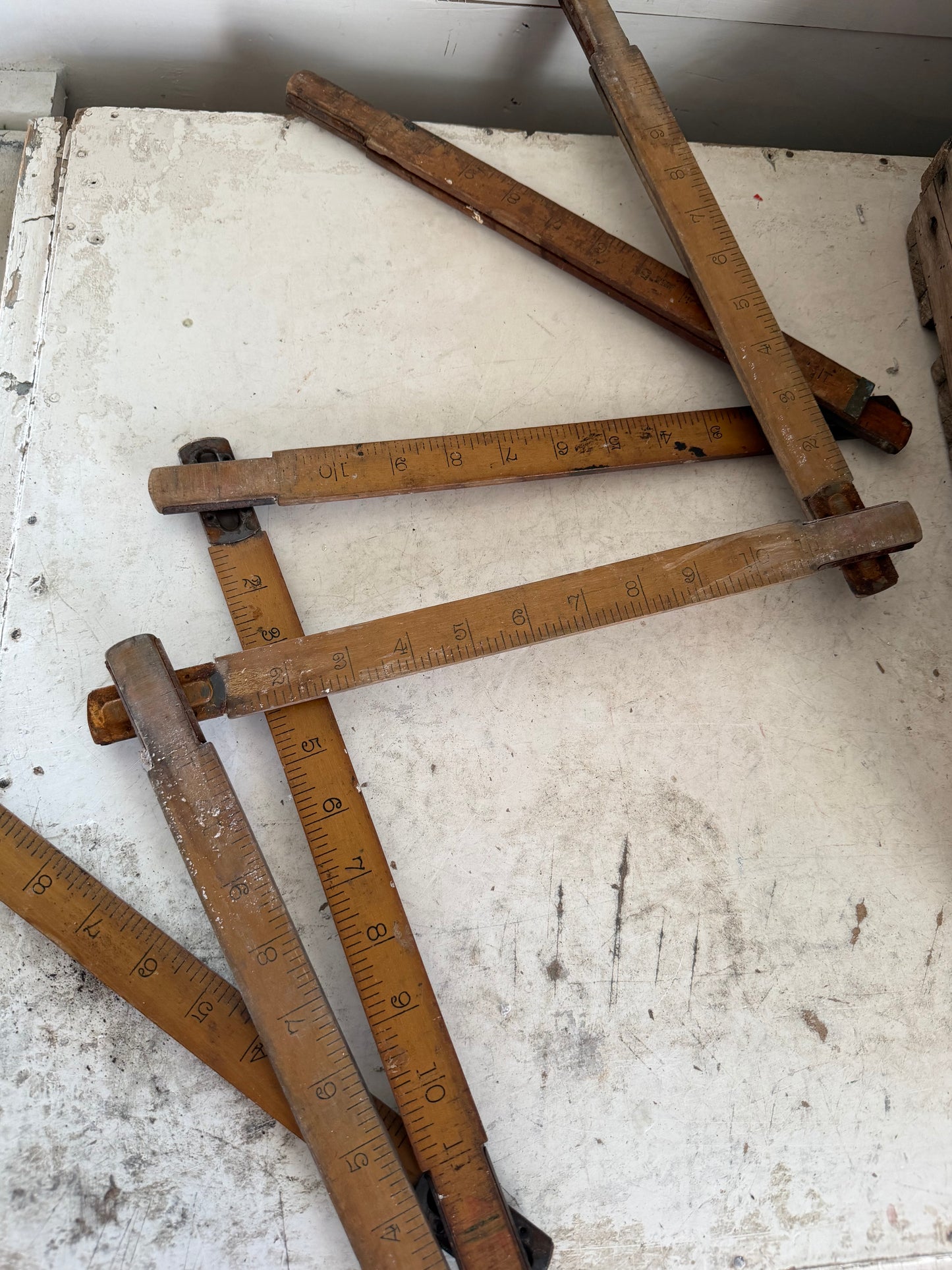 Vintage Boxwood Wooden Folding 5 Foot Ruler sold Individually