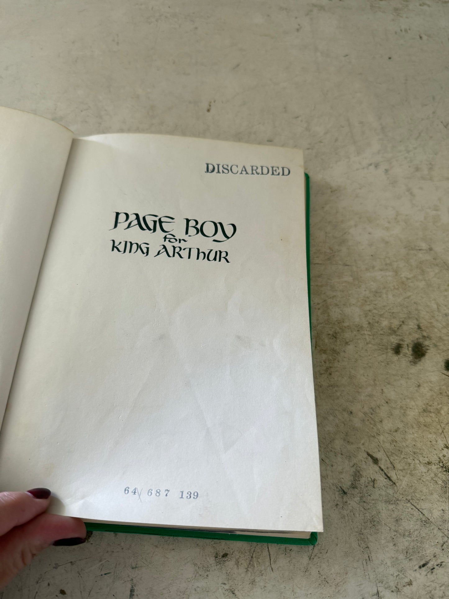 Page Boy for King Arthur by Charles Stone