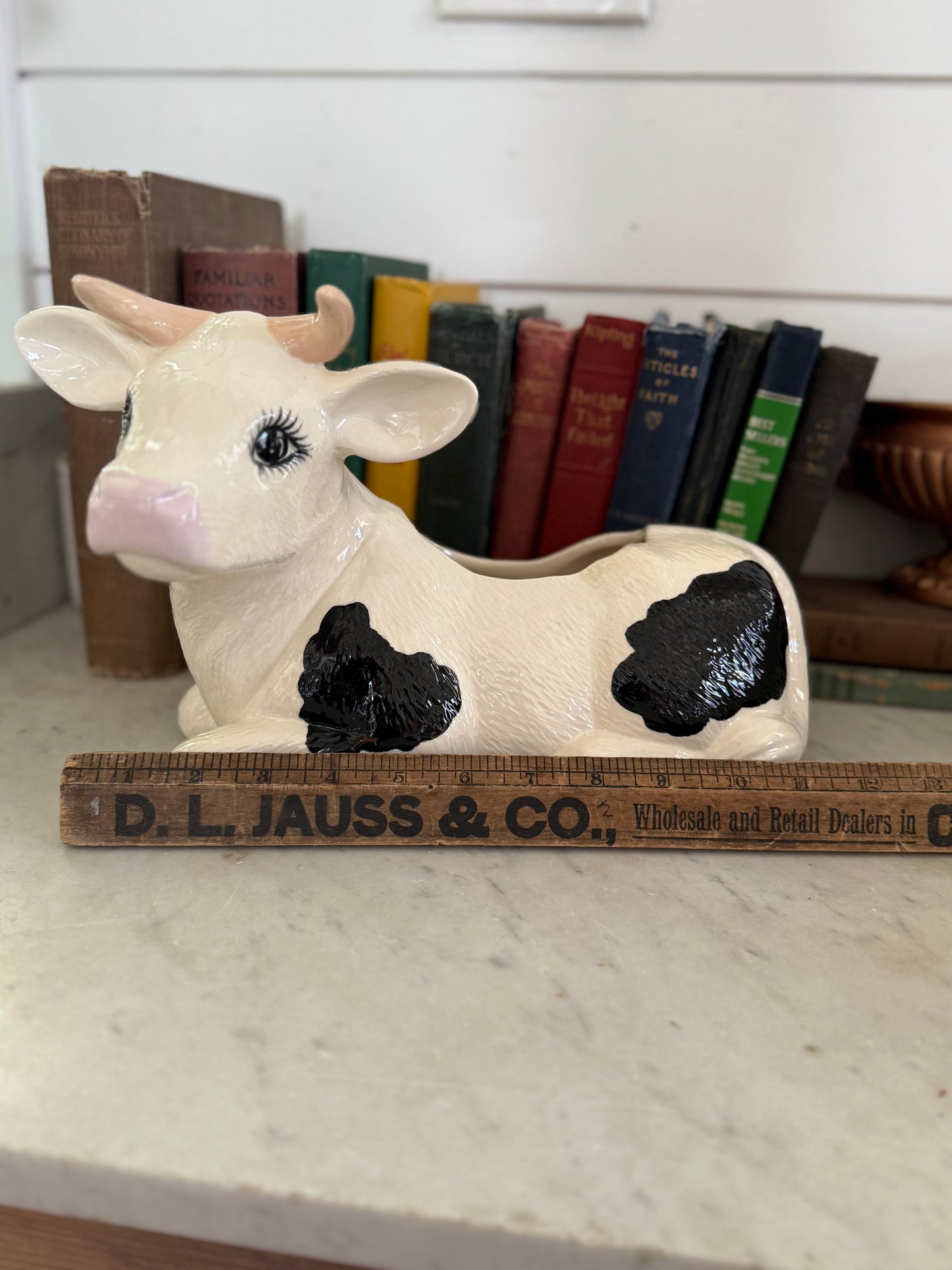 Cow Planter - has some foam inside I couldnt get out