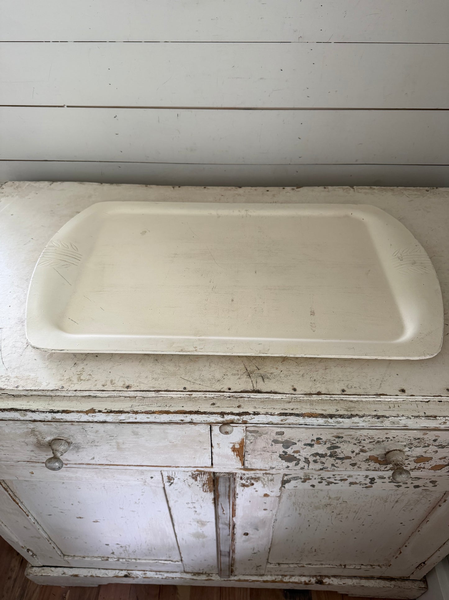 Large Wood Serving Tray - Will Get Makeover