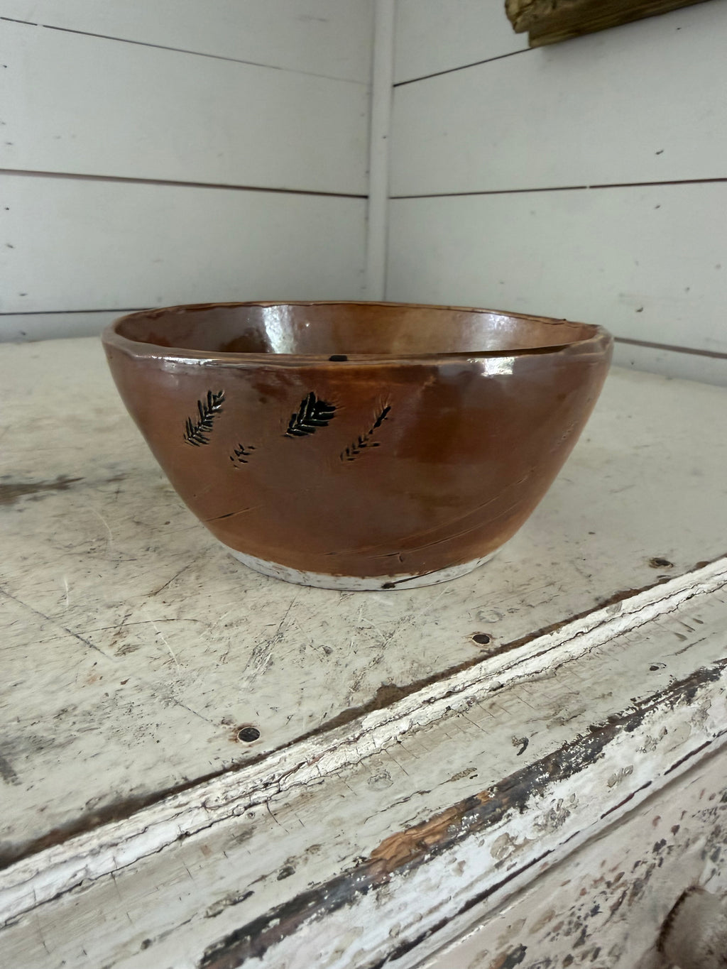 Handmade pottery studio bowl