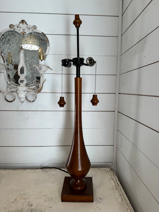 Wood Mid Century Style Lamp