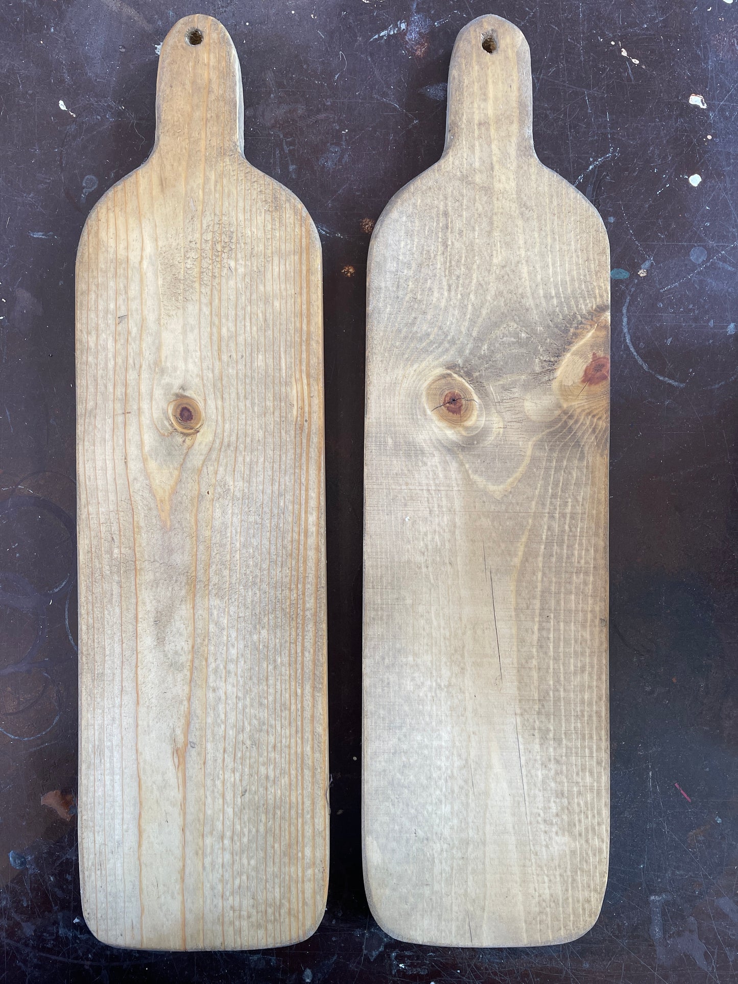 Wood board sold individually Zeb cut out handles and oiled