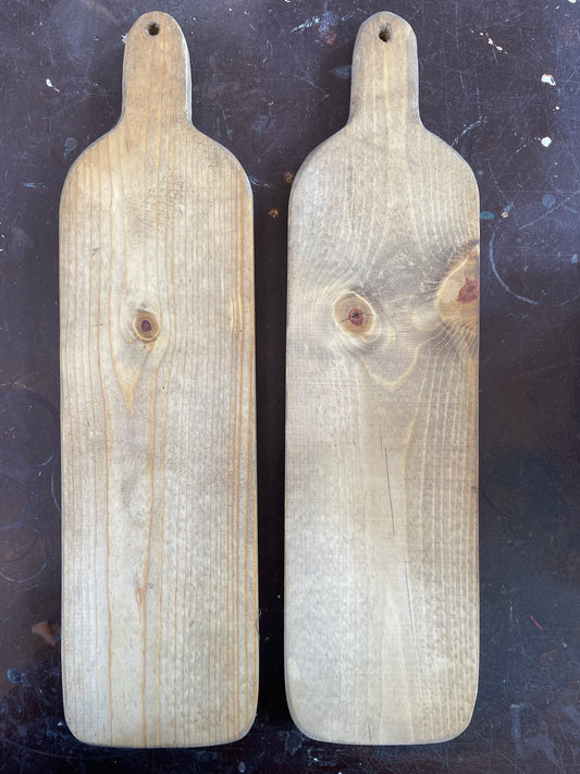 Wood board sold individually Zeb cut out handles and oiled
