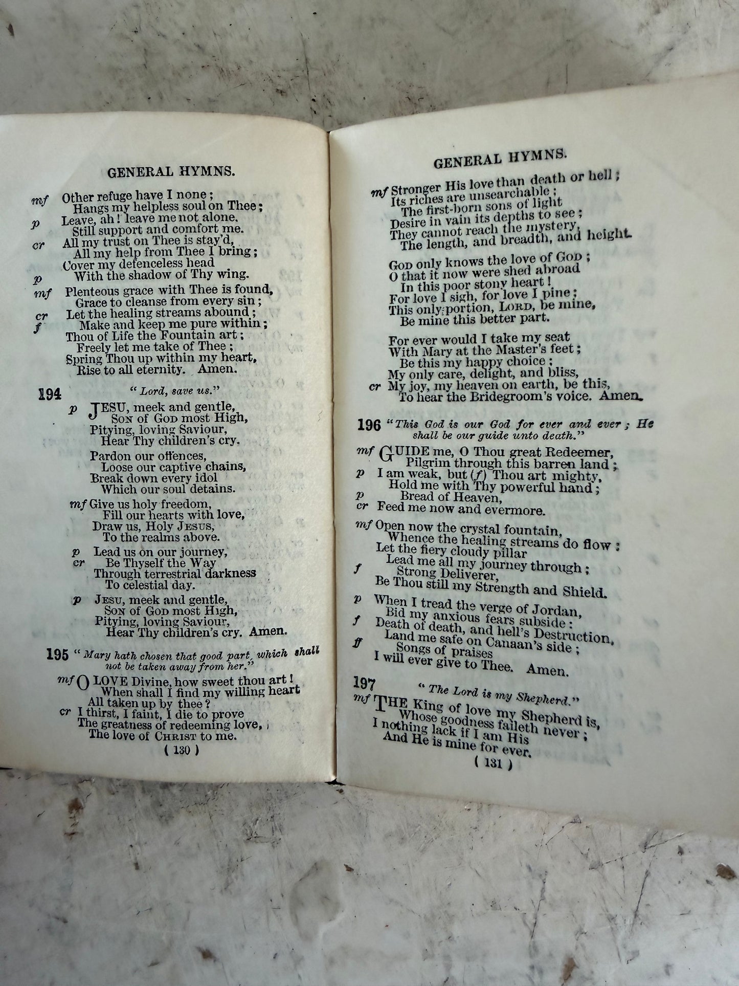 Antique Miniature Pocket Book “Hymns A-M”