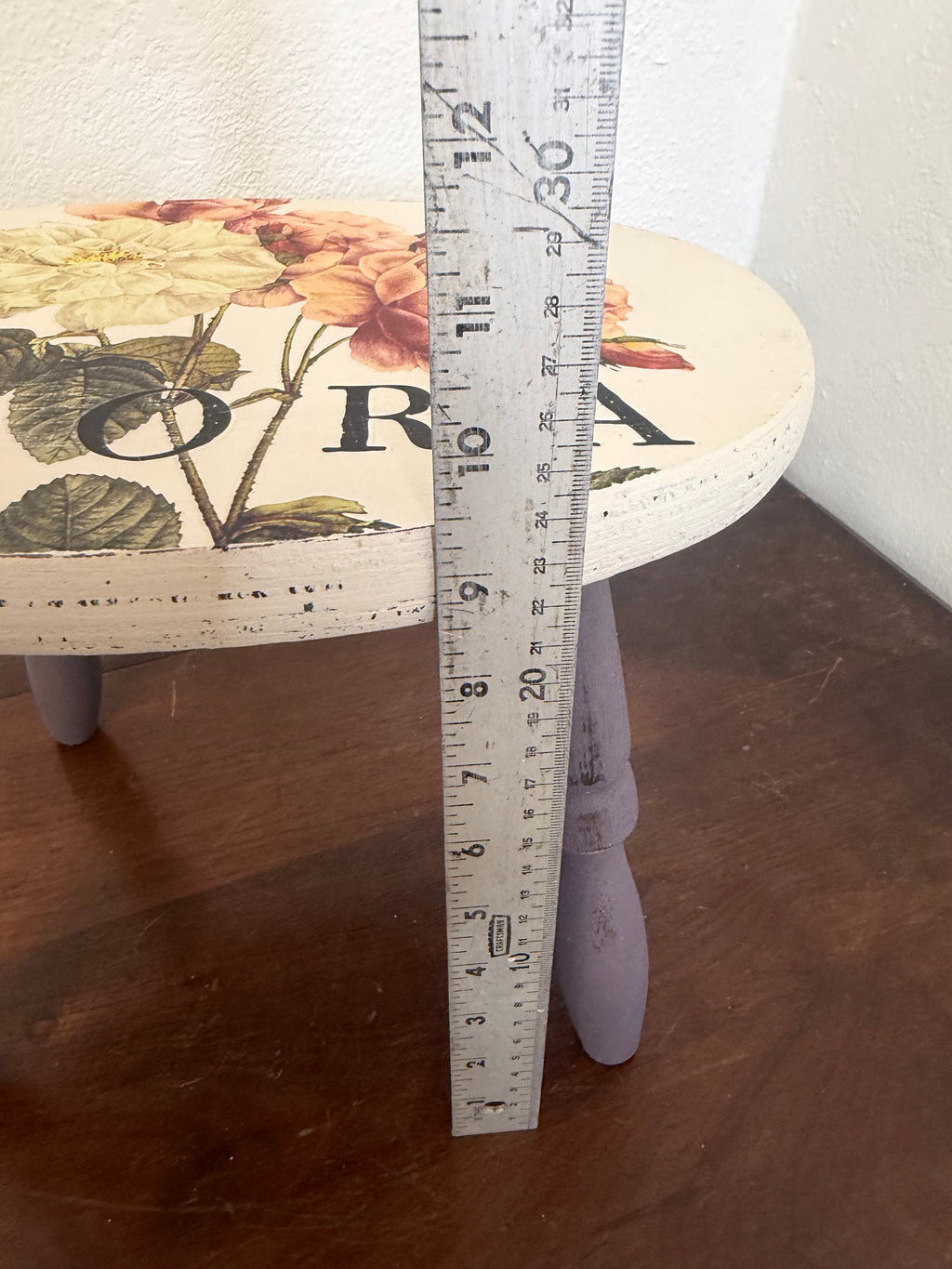 Hand Painted Decor Stool