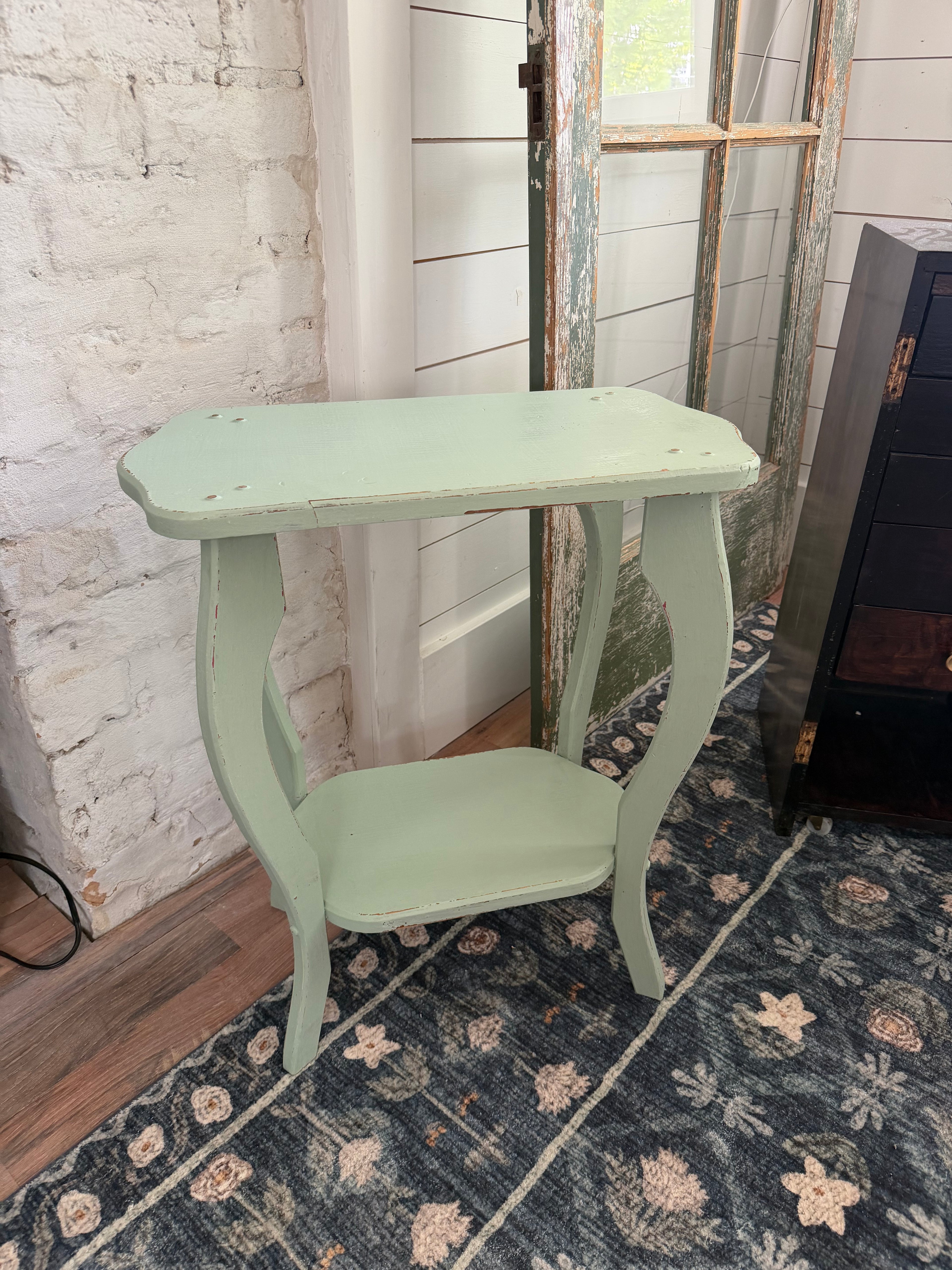 Oak two Tiered Side Table
