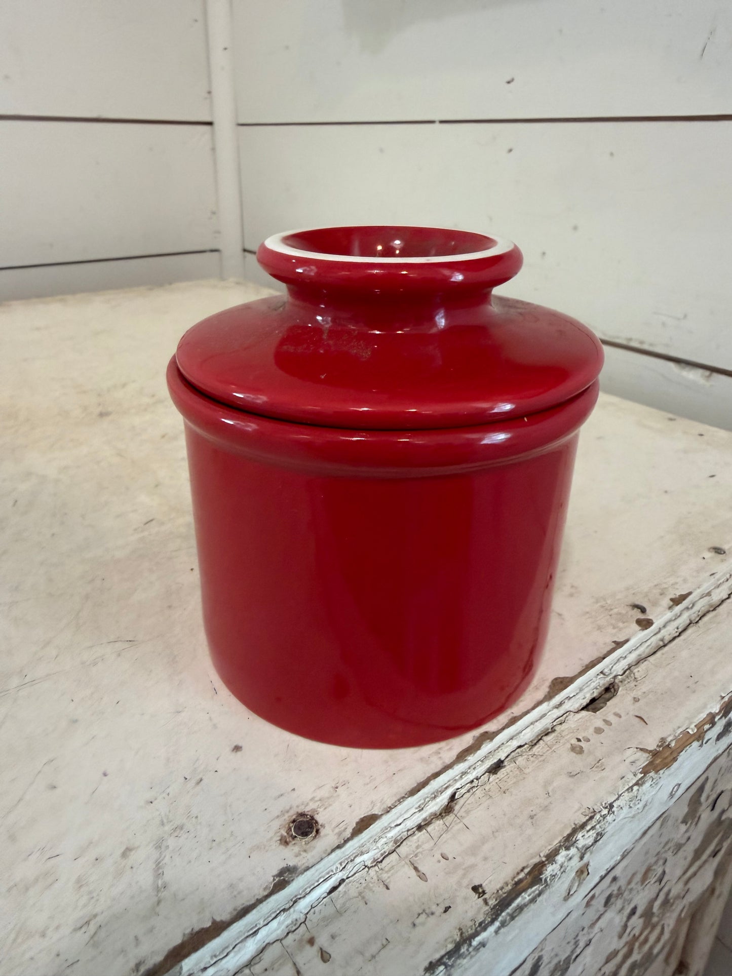 Red French butter bell