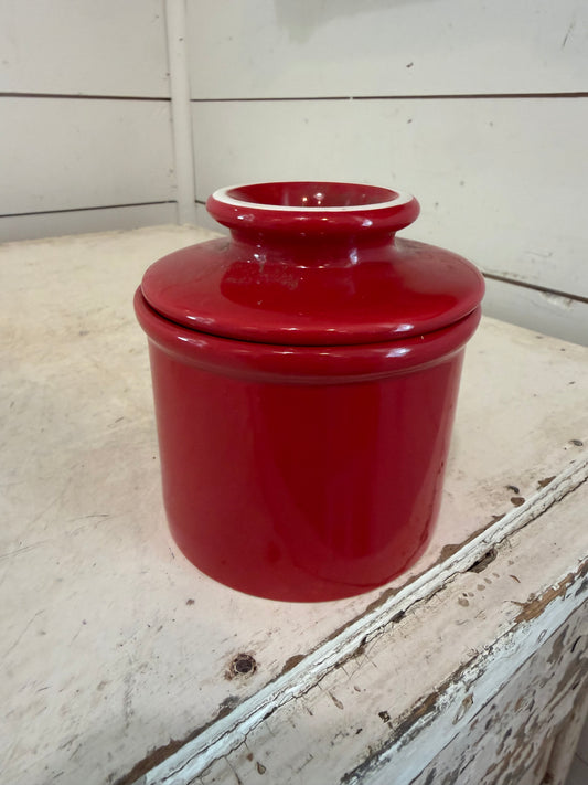 Red French butter bell