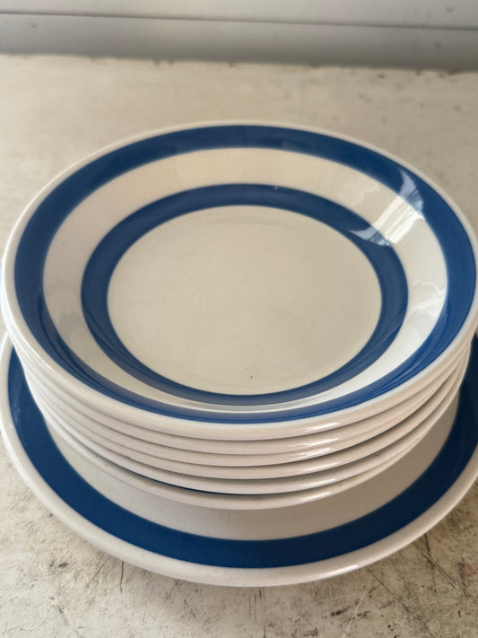 Chefware Cornishware Style Plate and bowl sold individually