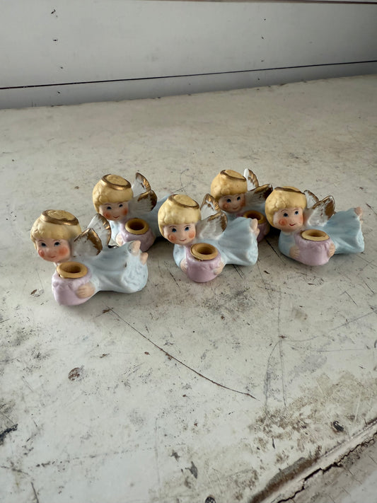 Angel Clip On Candle Holders - Taiwan - Set of 5