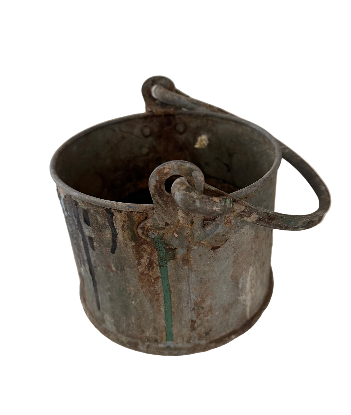 Antique French Paint Pail 6”