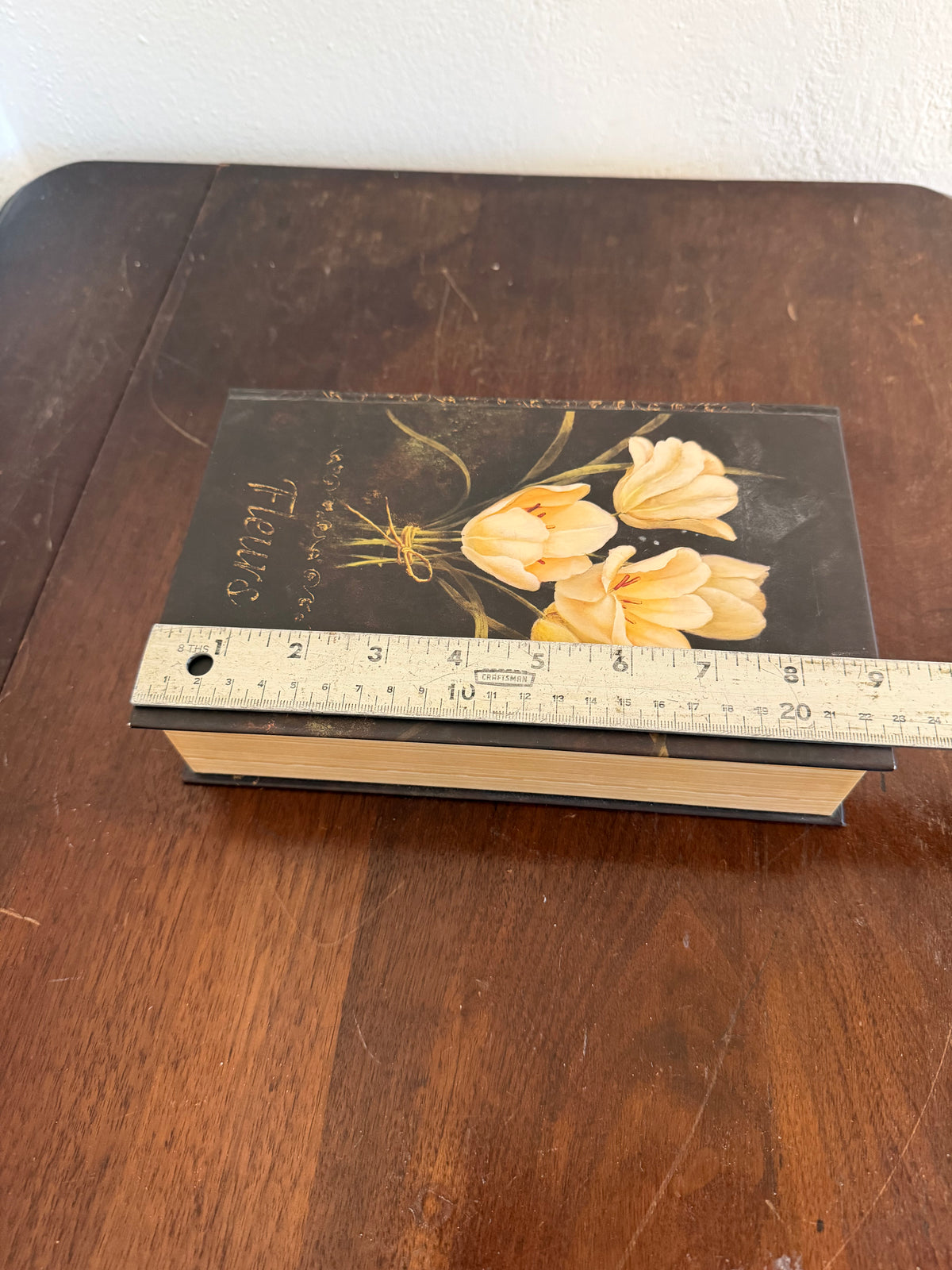 Tulip Book box decorative hidden storage