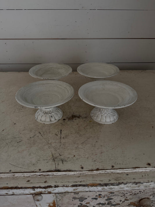 Small Metal Pedestal Bowl Sold Individually