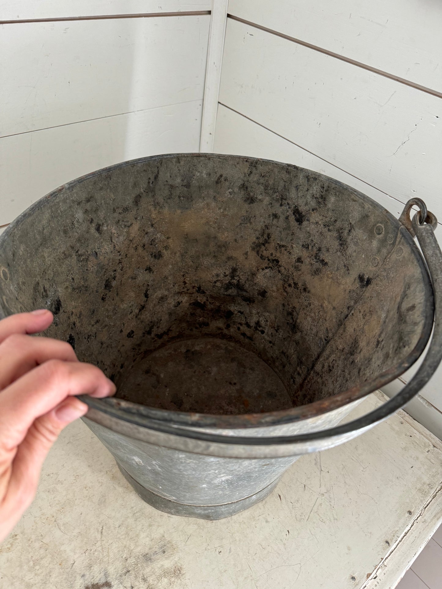 Antique Iron Bucket