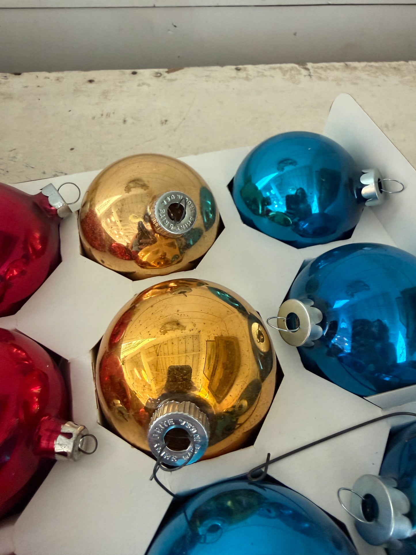 Set of Holly and Shiny Bright Ornaments