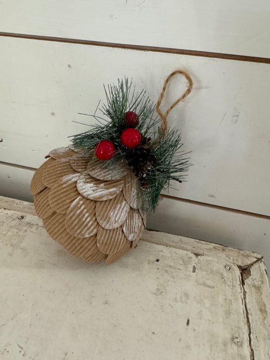 Corregated Cardboard Pinecone