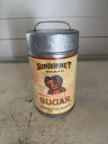 Sunbonnet sugar canister with lid