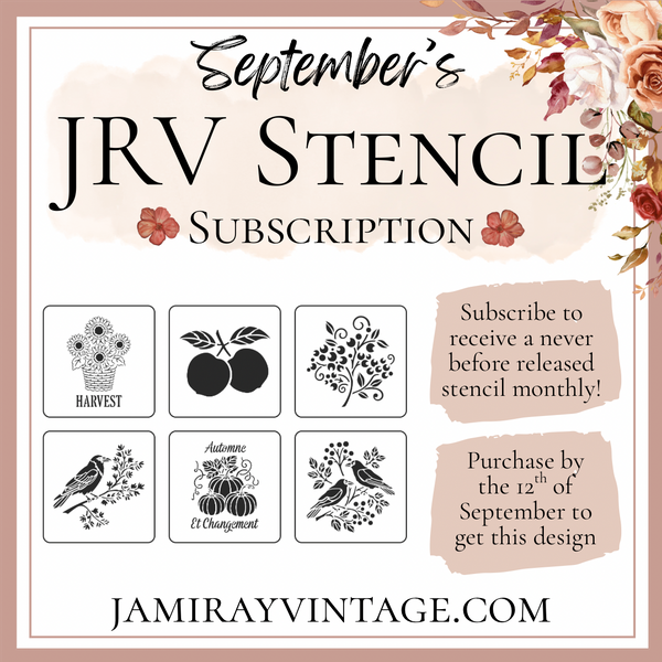 JRV Stencil Subscription | Sign Up by 09/12/26 To Get September 2026 Stencils