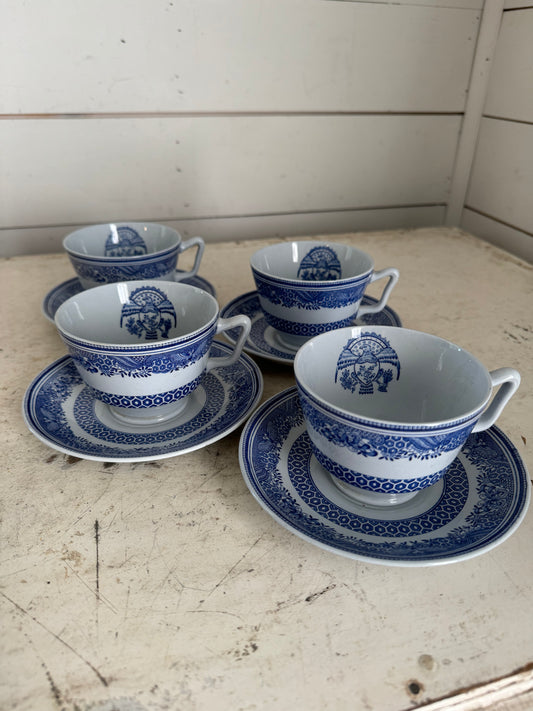 Spode Blue Heritage Tea Cup & Saucer set - each set sold individually