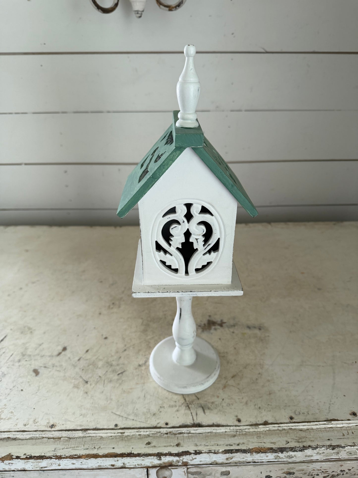 Decorative Wood Church Style Birdhouse - will get makeover