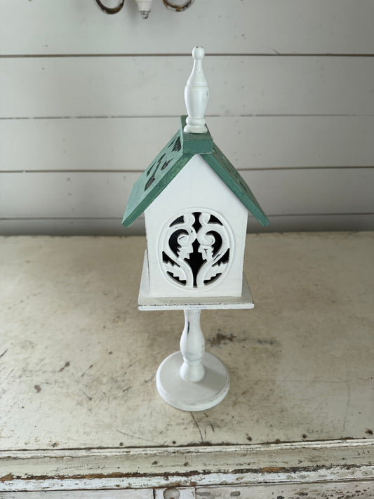 Decorative Wood Church Style Birdhouse - will get makeover