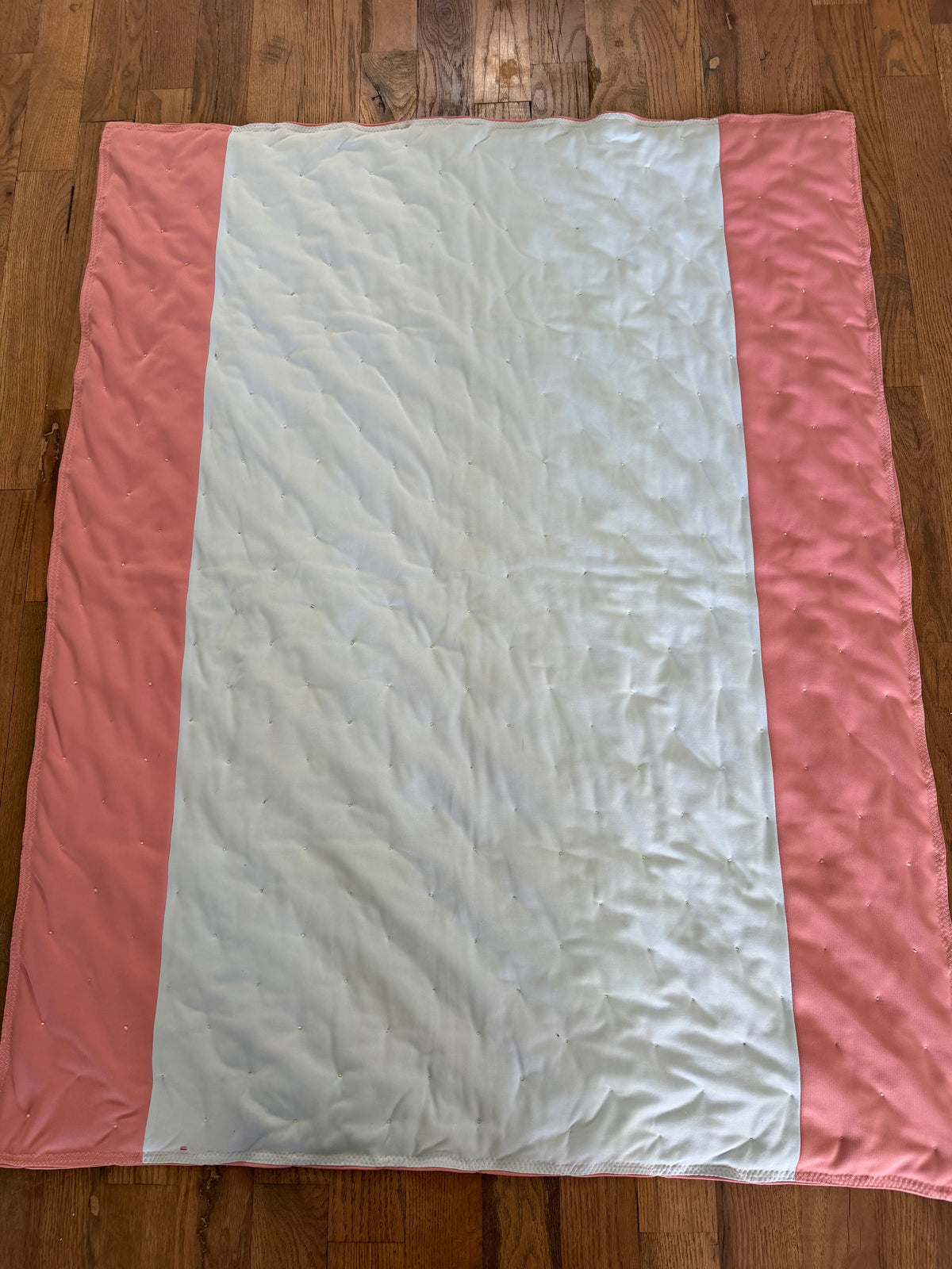 Handmade pieced quilt throw