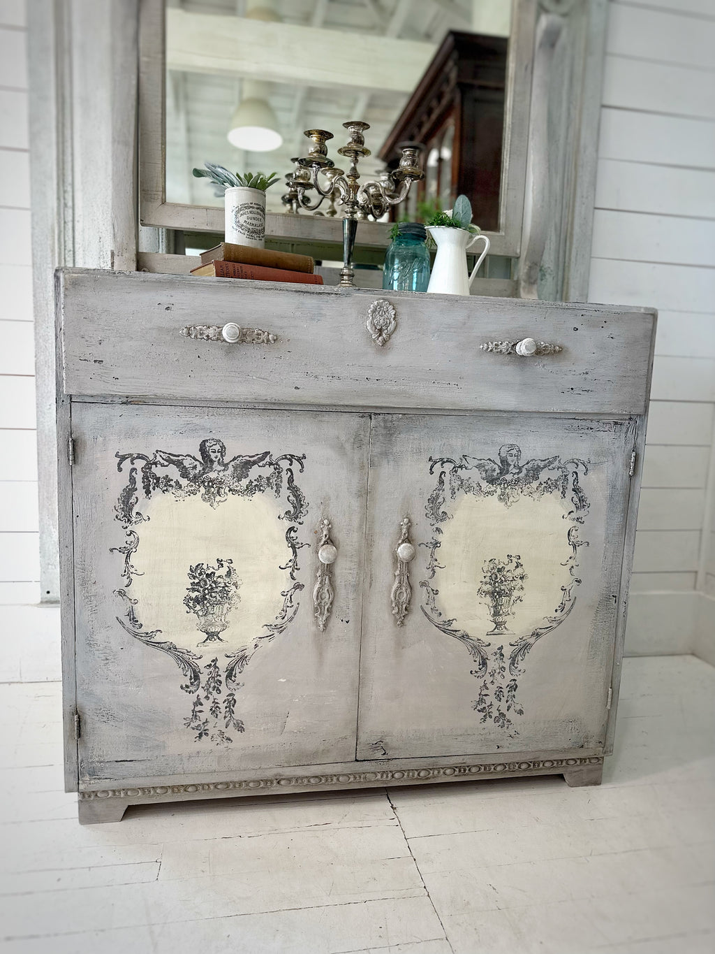 Reverie French Style Dresser & Mirror