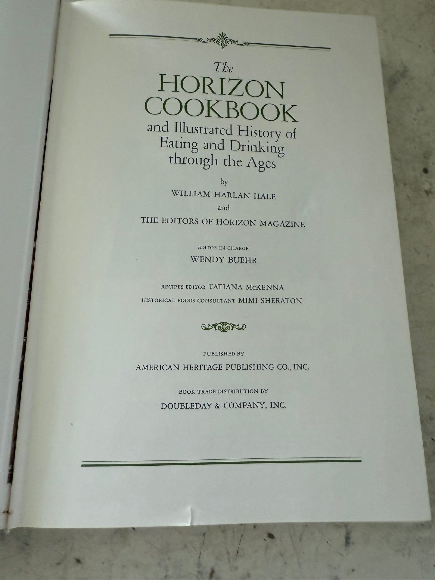 The horizon cookbook, two volume set