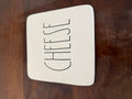 Rae Dunn "CHEESE" square ceramic plate