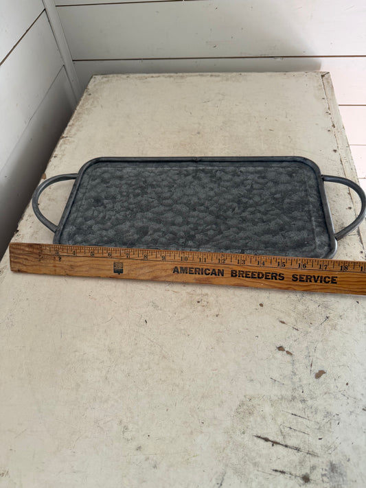 Galvanized metal serving tray will get makeover