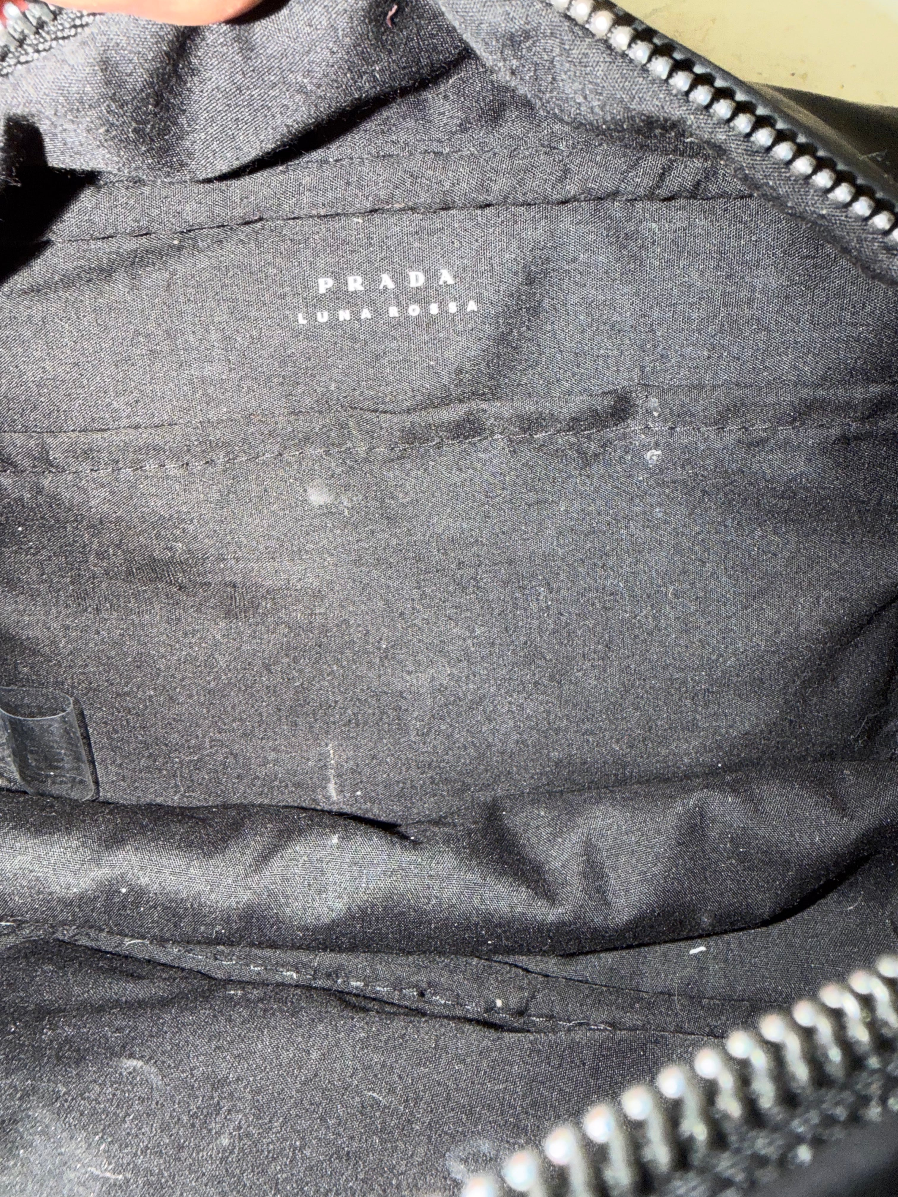 Prada Luna Rossa Black Toiletry bag dopp kit shaving bag